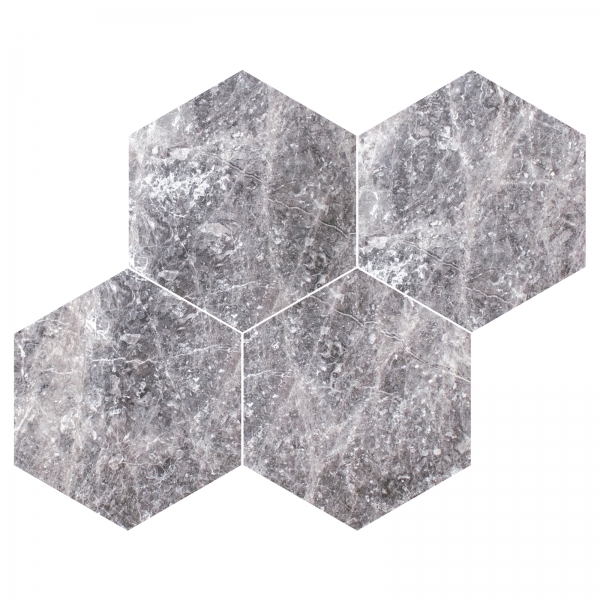 Tundra Grey Regular Hexagon