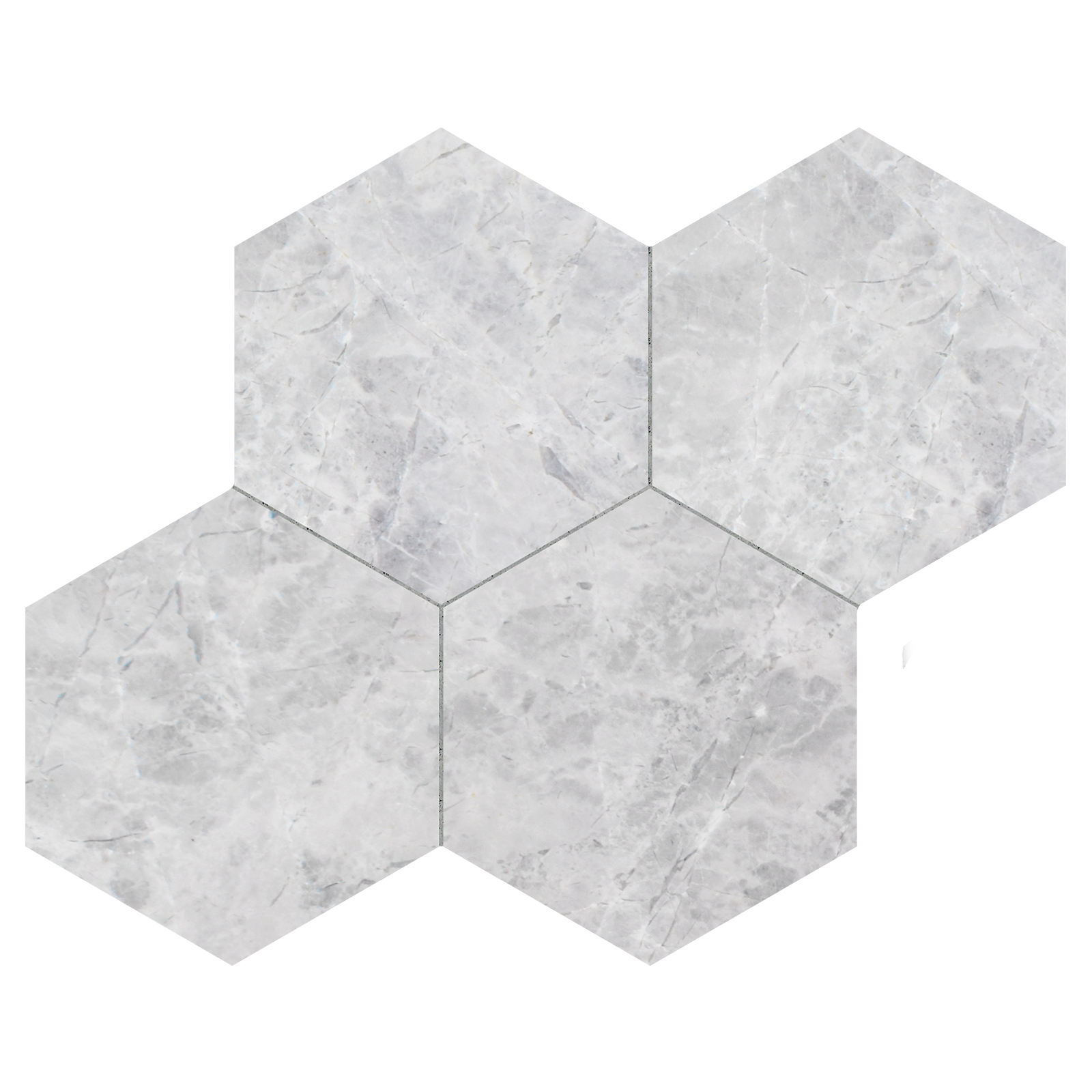 Sardis Grey Regular Hexagon
